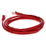 Picture of 1.5ft RJ-45 (Male) to RJ-45 (Male) Cat6 Straight Microboot, Snagless Red UTP Copper PVC Patch Cable