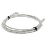 Picture of 1.5ft RJ-45 (Male) to RJ-45 (Male) Cat6 Shielded Straight White STP Copper PVC Patch Cable