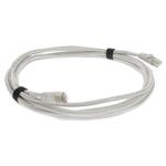 Picture of 1.5ft RJ-45 (Male) to RJ-45 (Male) Cat6 Shielded Straight White STP Copper PVC Patch Cable
