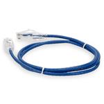 Picture of 1.5ft RJ-45 (Male) to RJ-45 (Male) Cat6 Straight Blue Slim UTP Copper PVC Patch Cable