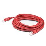 Picture of 100ft RJ-45 (Male) to RJ-45 (Male) Cat5e Straight Red UTP Copper PVC Patch Cable