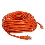 Picture of 100ft RJ-45 (Male) to RJ-45 (Male) Straight Orange Cat6 UTP PVC Copper Patch Cable