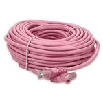 Picture of 100ft RJ-45 (Male) to RJ-45 (Male) Straight Pink Cat6 UTP PVC Copper Patch Cable