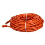 Picture of 100ft RJ-45 (Male) to RJ-45 (Male) Straight Orange Cat6A UTP PVC Copper Patch Cable
