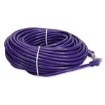 Picture of 100ft RJ-45 (Male) to RJ-45 (Male) Straight Purple Cat6A UTP PVC Copper Patch Cable