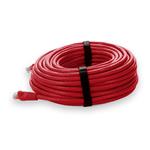 Picture of 100ft RJ-45 (Male) to RJ-45 (Male) Straight Red Cat6A UTP PVC Copper Patch Cable