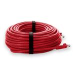 Picture of 100ft RJ-45 (Male) to RJ-45 (Male) Straight Red Cat6A UTP PVC Copper Patch Cable