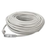 Picture of 100ft RJ-45 (Male) to RJ-45 (Male) Straight White Cat6A UTP PVC Copper Patch Cable