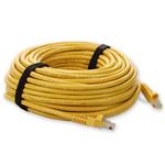 Picture of 100ft RJ-45 (Male) to RJ-45 (Male) Cat6A Straight Yellow UTP Copper PVC Patch Cable