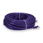 Picture of 100ft RJ-45 (Male) to RJ-45 (Male) Shielded Straight Purple Cat6 STP PVC Copper Patch Cable