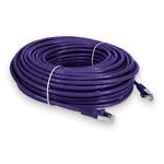 Picture of 100ft RJ-45 (Male) to RJ-45 (Male) Shielded Straight Purple Cat6 STP PVC Copper Patch Cable