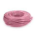 Picture of 100ft RJ-45 (Male) to RJ-45 (Male) Shielded Straight Pink Cat6 STP PVC Copper Patch Cable