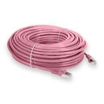 Picture of 100ft RJ-45 (Male) to RJ-45 (Male) Shielded Straight Pink Cat6 STP PVC Copper Patch Cable