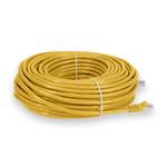 Picture of 100ft RJ-45 (Male) to RJ-45 (Male) Shielded Straight Yellow Cat6 STP PVC Copper Patch Cable