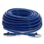 Picture of 100ft RJ-45 (Male) to RJ-45 (Male) Cat7 Straight Blue S/FTP Copper PVC Patch Cable