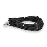 Picture of 100ft RJ-45 (Male) to RJ-45 (Male) Straight Black Cat6 UTP Slim PVC Copper Patch Cable