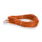 Picture of 100ft RJ-45 (Male) to RJ-45 (Male) Straight Orange Cat6 UTP Slim PVC Copper Patch Cable