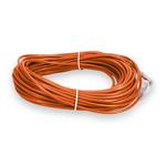 Picture of 100ft RJ-45 (Male) to RJ-45 (Male) Straight Orange Cat6 UTP Slim PVC Copper Patch Cable