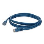 Picture of 10ft RJ-45 (Male) to RJ-45 (Male) Cat5e Straight Blue UTP Copper PVC Patch Cable