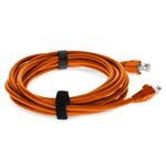 Picture of 10ft RJ-45 (Male) to RJ-45 (Male) Cat5e Straight Orange UTP Copper PVC Patch Cable