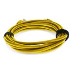 Picture of 10ft RJ-45 (Male) to RJ-45 (Male) Cat5e Straight Yellow UTP Copper PVC Patch Cable