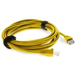 Picture of 10ft RJ-45 (Male) to RJ-45 (Male) Cat5e Straight Yellow UTP Copper PVC Patch Cable