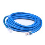 Picture of 10ft RJ-45 (Male) to RJ-45 (Male) Cat5e Straight Non-Booted, Non-Snagless Blue UTP Copper OFNR (Riser-Rated) Patch Cable