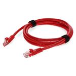 Picture of 10ft RJ-45 (Male) to RJ-45 (Male) Cat6 Straight Red UTP Copper PVC Patch Cable