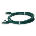 Picture of 10ft RJ-45 (Male) to RJ-45 (Male) Cat6A Straight Green UTP Copper PVC Patch Cable