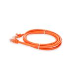 Picture of 10ft RJ-45 (Male) to RJ-45 (Male) Cat6A Straight Orange UTP Copper PVC Patch Cable