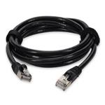 Picture of 10ft RJ-45 (Male) to RJ-45 (Male) Cat6A Shielded Straight Black STP Copper PVC Patch Cable