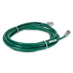 Picture of 10ft RJ-45 (Male) to RJ-45 (Male) Cat6A Shielded Straight Green STP Copper PVC Patch Cable