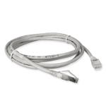 Picture of 10ft RJ-45 (Male) to RJ-45 (Male) Cat6A Shielded Straight Gray STP Copper PVC Patch Cable