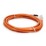 Picture of 10ft RJ-45 (Male) to RJ-45 (Male) Cat6A Shielded Straight Orange STP Copper PVC Patch Cable
