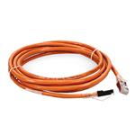 Picture of 10ft RJ-45 (Male) to RJ-45 (Male) Cat6A Shielded Straight Orange STP Copper PVC Patch Cable