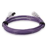 Picture of 10ft RJ-45 (Male) to RJ-45 (Male) Shielded Straight Purple Cat6A STP PVC Copper Patch Cable