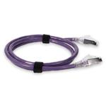 Picture of 10ft RJ-45 (Male) to RJ-45 (Male) Shielded Straight Purple Cat6A STP PVC Copper Patch Cable