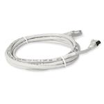 Picture of 10ft RJ-45 (Male) to RJ-45 (Male) Shielded Straight White Cat6A STP PVC Copper Patch Cable