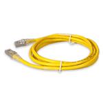 Picture of 10ft RJ-45 (Male) to RJ-45 (Male) Cat6A Shielded Straight Yellow STP Copper PVC Patch Cable