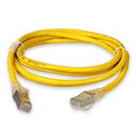 Picture of 10ft RJ-45 (Male) to RJ-45 (Male) Cat6A Shielded Straight Yellow STP Copper PVC Patch Cable