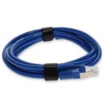 Picture of 10ft RJ-45 (Male) to RJ-45 (Male) Cat7 Shielded Straight Blue STP Copper PVC Patch Cable