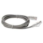 Picture of 10ft RJ-45 (Male) to RJ-45 (Male) Gray Slim Cat6A Booted, Snagless UTP PVC Copper Patch Cable