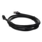Picture of 10m RJ-45 (Male) to RJ-45 (Male) Cat6A Straight Booted, Snagless Black UTP Copper PVC Patch Cable