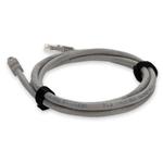 Picture of 10m RJ-45 (Male) to RJ-45 (Male) Cat6A Straight Booted, Snagless Gray UTP Copper PVC Patch Cable