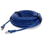 Picture of 11ft RJ-45 (Male) to RJ-45 (Male) Cat7 Shielded Straight Blue S/FTP Copper PVC Patch Cable
