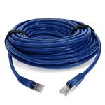 Picture of 11ft RJ-45 (Male) to RJ-45 (Male) Cat7 Shielded Straight Blue S/FTP Copper PVC Patch Cable