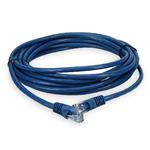 Picture of 15ft RJ-45 (Male) to RJ-45 (Male) Cat5e Straight Blue UTP Copper PVC Patch Cable