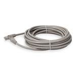 Picture of 15ft RJ-45 (Male) to RJ-45 (Male) Cat6A Straight Gray UTP Copper PVC Patch Cable