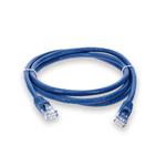 Picture of 1.5ft RJ-45 (Male) to RJ-45 (Male) Cat6 Straight Microboot, Snagless Blue UTP Copper PVC Patch Cable