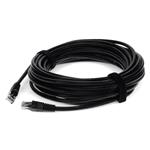 Picture of 25ft RJ-45 (Male) to RJ-45 (Male) Black Cat6 UTP PVC TAA Compliant Copper Patch Cable